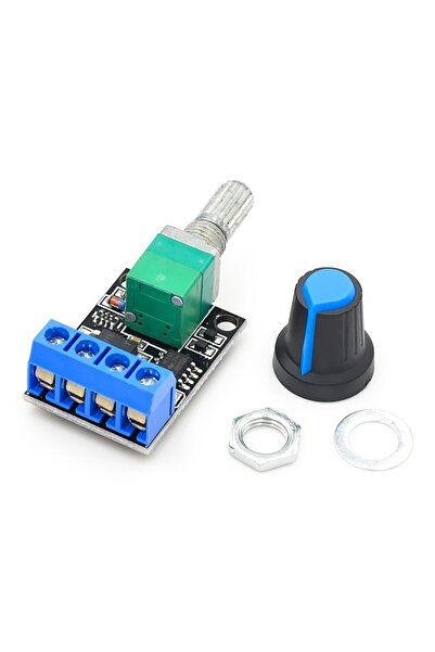 Genel Markalar 5v/16v 10a Mini Dc Motor Sürücü Hız Kontrol Devresi 0-100% Pot...
