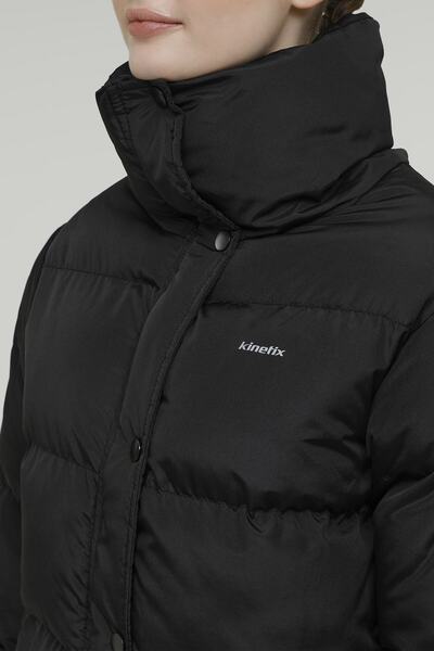 Kinetix W-sn2060 Serena Coat 2pr Siyah Kadın Uzun Kaban
