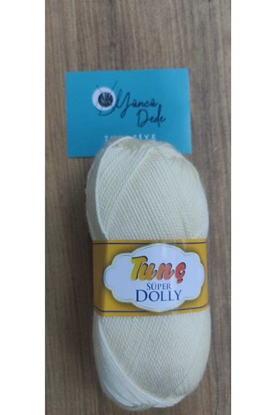 Tunç Dolly Booties Socks Hand Knitted Yarn Cream 0182-0232