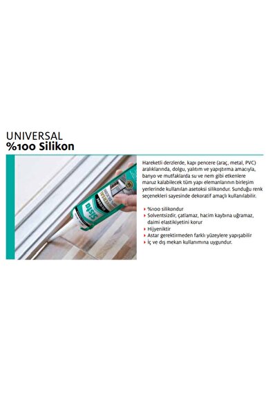 Sista Universal %100 Silikon Şeffaf 280 Ml 10'lu Paket Yarım Koli