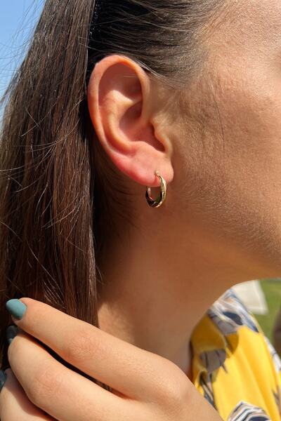 GençTaş Kuyumculuk 14 Ayar Altın Burgu Küpe