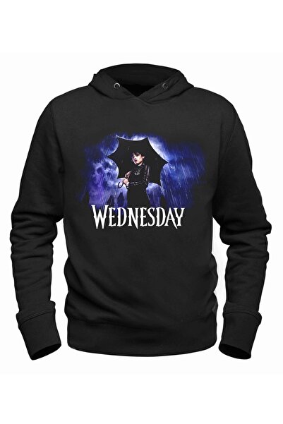 Alfa Tshirt Wednesday Printed Black Sweatshirt
