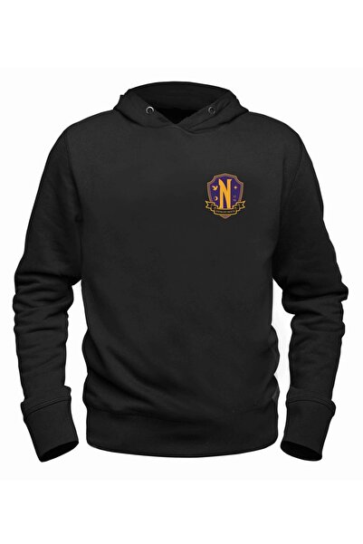 Alfa Tshirt Wednesday Printed Black Sweatshirt