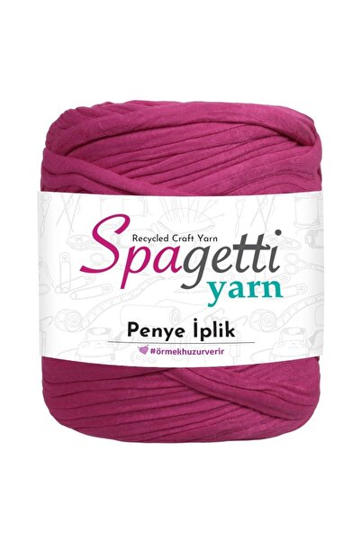 Spagettiyarn Penye Ip Karnaval Pembe El Örgü Ipliği