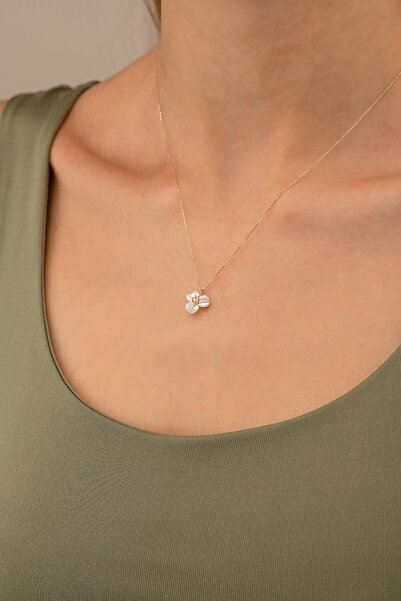 GençTaş Kuyumculuk 14 Ayar Altın Flora Kolye