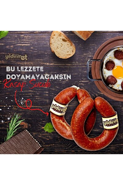 YILDIRIM ET %100 Dana Sucuk 500gr