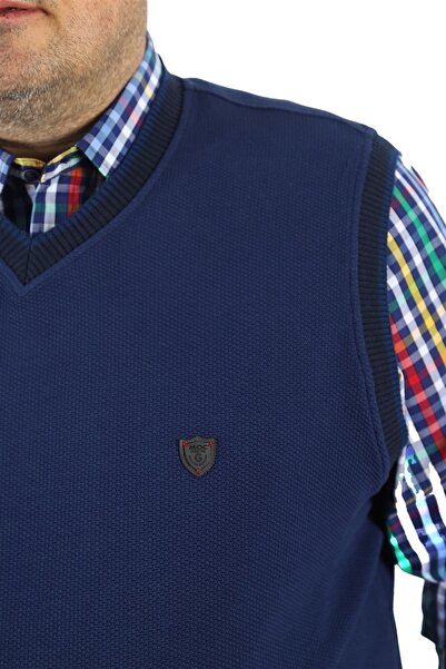 MocGrande Ανδρικό πουκάμισο Piqquare μεγάλου μεγέθους 23360 Πράσινο