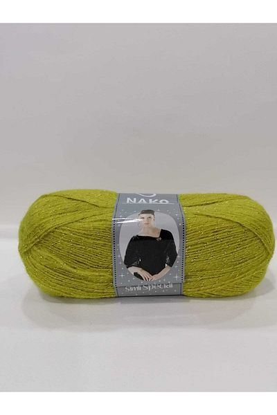 NAKO Moher Sim Special 5 Pieces Hand Knitting Thread 6687 Wrapped Green