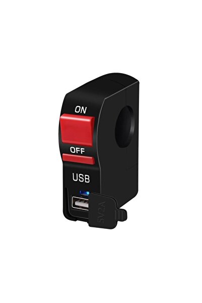 Knmaster Gidon Tipi Usb Girişli Motosiklet Aç Kapa Butonu