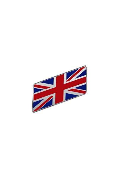 Knmaster Britanya Bayrağı Tasarımlı Damlalı Alüminyum Sticker Etiket