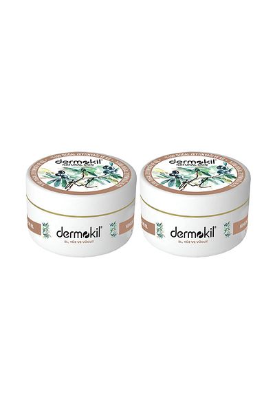 Dermokil 300 ml X 2 Pieces Olive Oil Face, Body and Natural Hand Cream