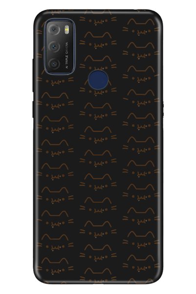 TCL 20E Case 0.4mm Silicone Patterned Cat Line