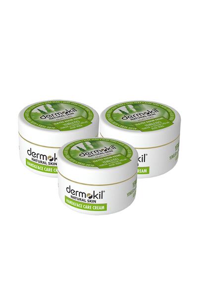 Dermokil 300 ml x 3 Pieces Face, Body and Natural Hand Cream