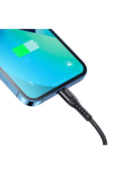 Mcdodo Ca-2260 Iphone Hızlı Data-şarj Kablo 3a 20cm- Siyah
