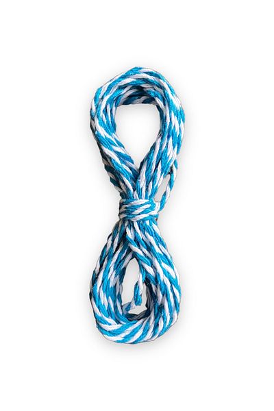 alfa tasarım atölyesi Gift Packing Rope Ornamental Rope 3 meters Turquoise White Color