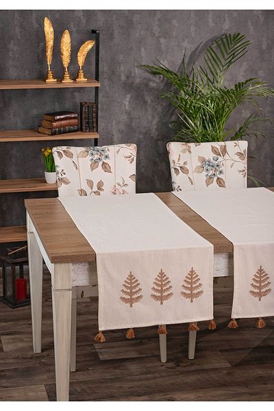 cottoncloth Buldan Suzane Embroidered Spring Runner