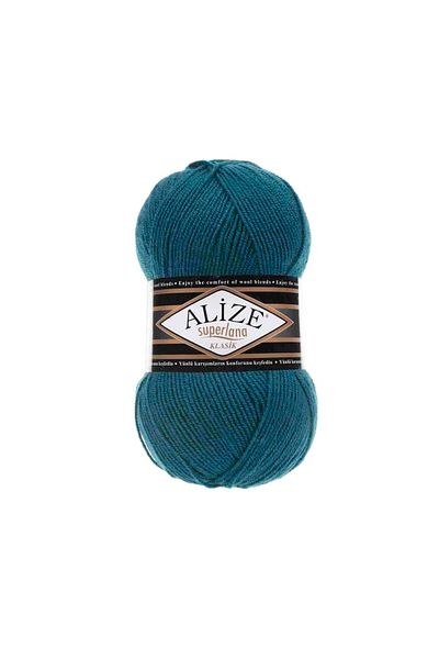 Alize Süperlana Classic 212 Vestă petrol Cardigan Pulover Fire 25% Lână 100 Gr 280 Metri