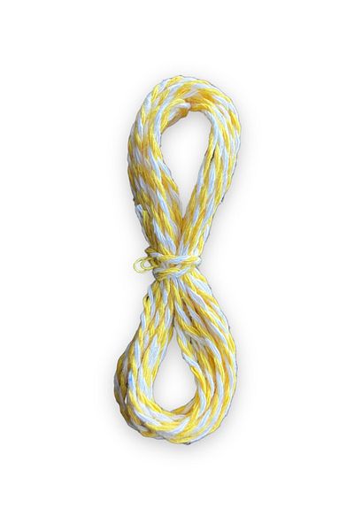 alfa tasarım atölyesi Gift Packing Rope Ornamental Rope 3 m Yellow White Color