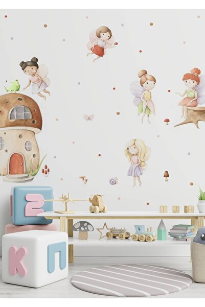 WALLHUMAN Peri Masalı Çocuk Odası Duvar Stickerı