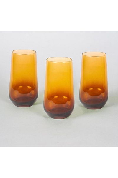 Paşabahçe 6 Person Amber Gradient Soft Drink Cup 470cc
