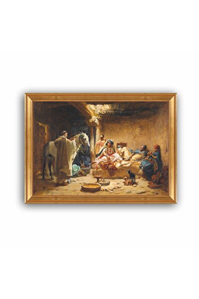 beedene Oryantalist Çerçeveli Tablo Orta Doğu Şark