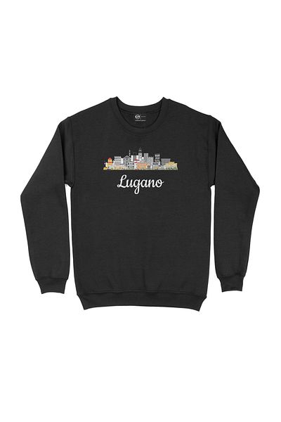 Cix Μαύρο φούτερ με θέα στο Lugano
