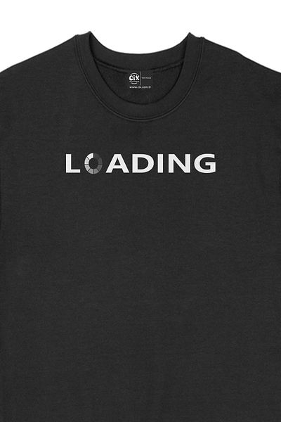 Cix Loading Black Sweatshirt - Loading Design