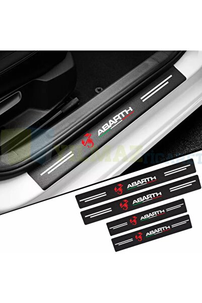 yılmazetic Fiat Abarth Karbon Kapı Eşiği Koruma Araba Etiket Oto Sticker Yapı...