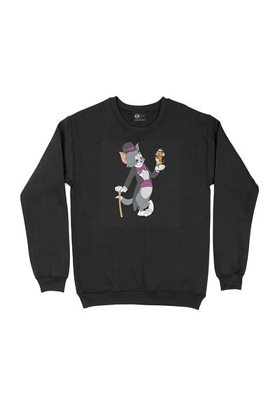 Cix Hanorac negru Tom Jerry Caught