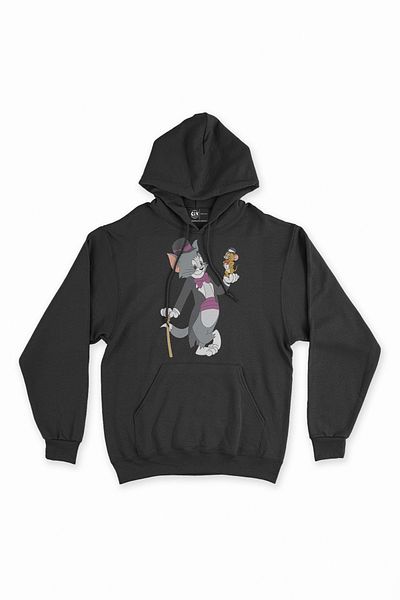 Cix Hanorac negru Tom Jerry Caught
