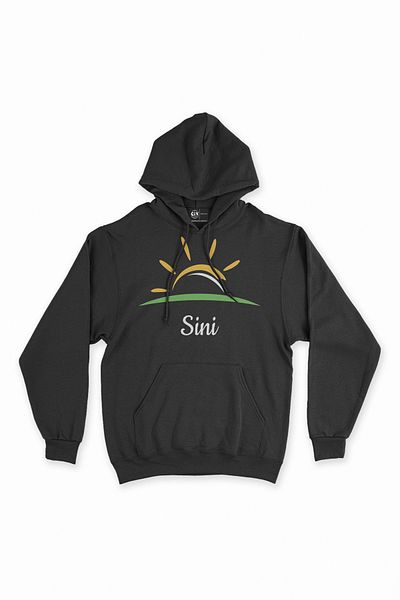Cix Hanorac negru cu logo Sini India Sun