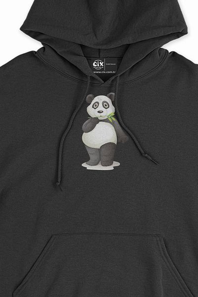 Cix Μικρό Panda Μαύρο Φούτερ Hoodie
