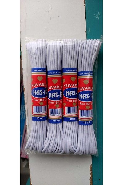 Bayar Kumaş Στρογγυλή Super Rubber Λευκή 10 μέτρα Φούστα με στρογγυλό πόδι