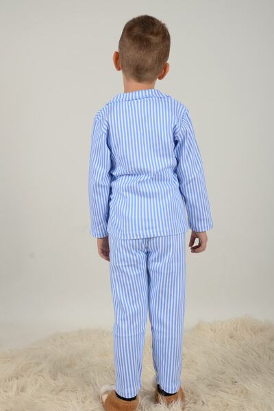 MİNYA KİDS Erkek Çocuk Çizgili Pijama Takımı