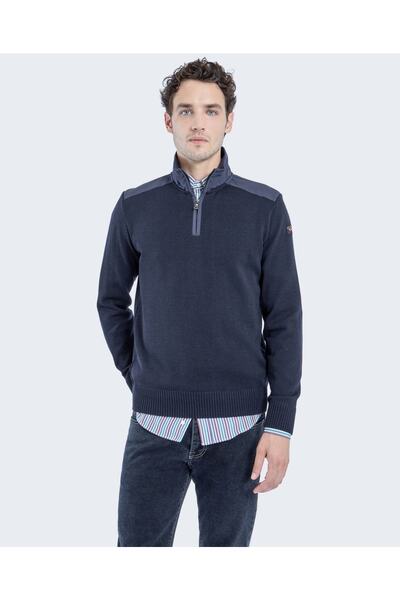 PAUL&SHARK Men's Ziped Pullover C.wWool