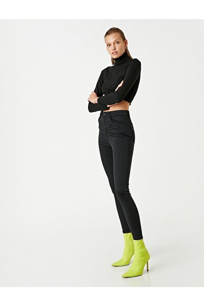 Ramrod Losan Високі джинси з вузькими штанинами та підтягуючим поясом