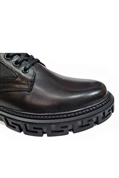 MARCOMEN Erkek First Class Hakiki Deri Design Kaymaz Taban Kışlık Bot Winter Men Real Leather Boots