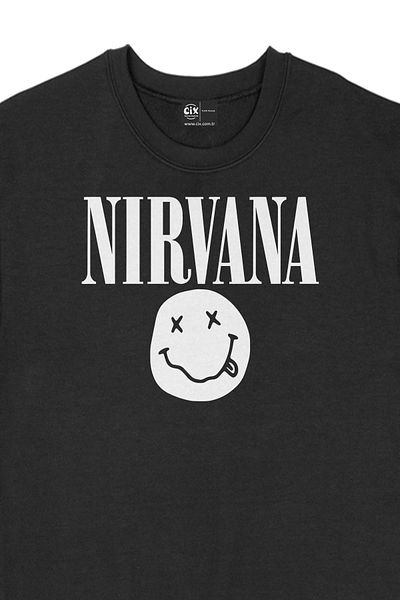 Cix Hanorac negru Nirvana Yellow Design