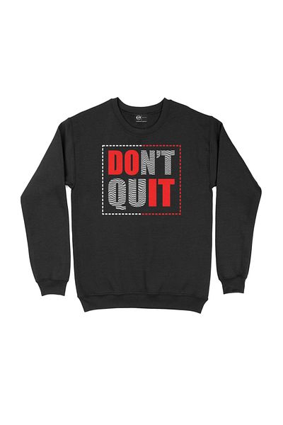Cix Μαύρο φούτερ Dont Quit