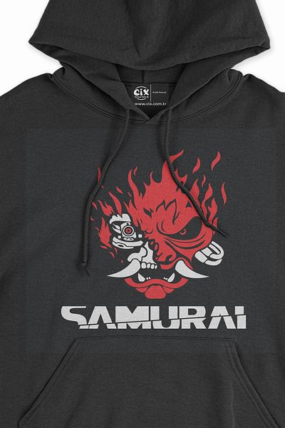 Cix Φούτερ Samurai Skull Μαύρο Φούτερ