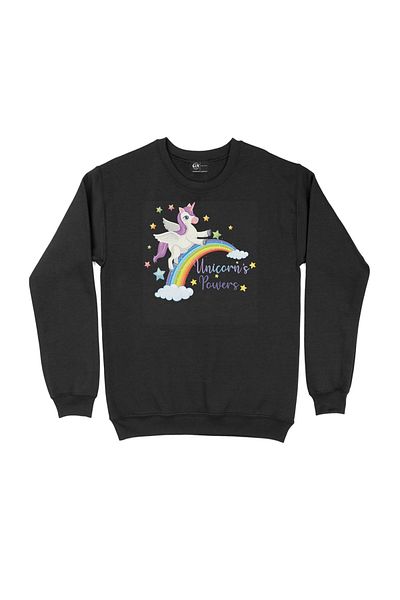 Cix Hanorac negru Unicorn Power - Ușor și elegant