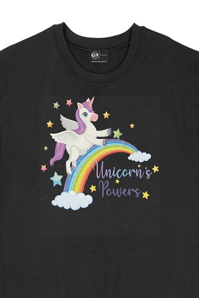 Cix Hanorac negru Unicorn Power - Ușor și elegant