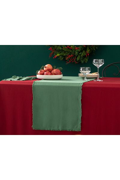 English Home Πράσινος Βαμβακερός Τρέξιμο - 40x150 εκ. Λείες Μαρκίζες