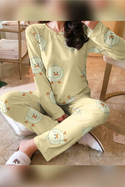PEMBİŞ HOMEWEAR Chick Long Sleeve Pajama Set 2095