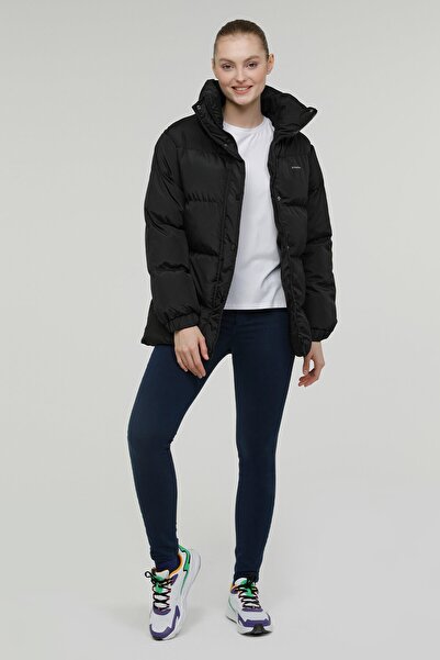 Kinetix W-sn2060 Serena Coat 2pr Siyah Kadın Uzun Kaban