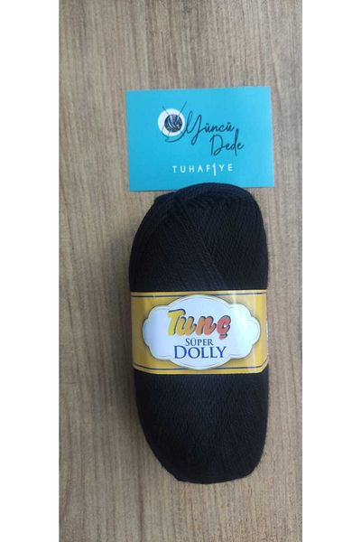 Tunç Dolly 5 Pieces Booties Socks Hand Knitting Yarn Black