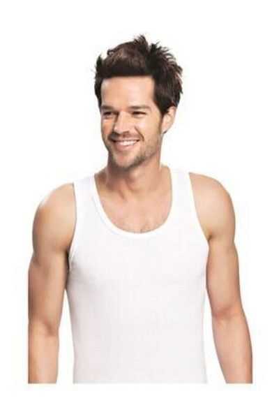 Seher Yıldızı Men's White Classic Combed Cotton Undershirt Single Emr-3064 0001