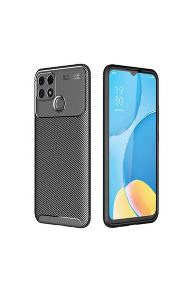 AKSEFİZZ Oppo A15S Case Unique Textured High Grip Matte Elite Cover