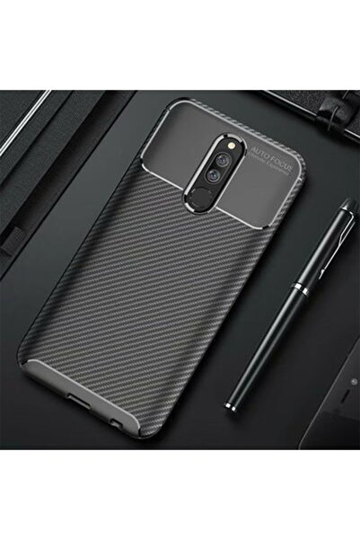 AKSEFİZZ Xiaomi Redmi 8 Kılıf Benzersiz Dokulu Yüksek Tutuş Sağlayan Mat Elit...