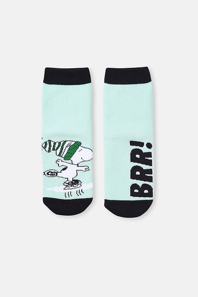 Dagi Hellgrünes Snoopy-Set aus Handtuch und Socken für Kinder - Brr